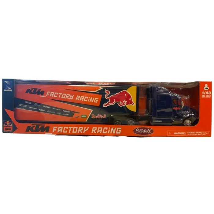 Newray Camion miniature de collection - Peterbilt T387 KTM Red Bull 2017 - 1/43