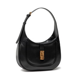 Guess Maimie Hobo Sac à main en cuir synthétique textile pour femme Noir HWVB84 29 x 17,5 x 7 cm