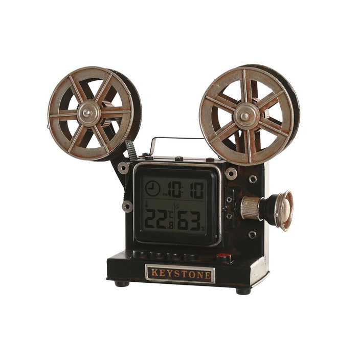 Horloge de table Home ESPRIT Noir Argenté Vintage Horloge de table Home ESPRIT Noir Argenté Vintage