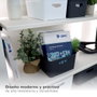 Dovelis Lot de 6 paniers organisateurs en plastique 14L Blanc