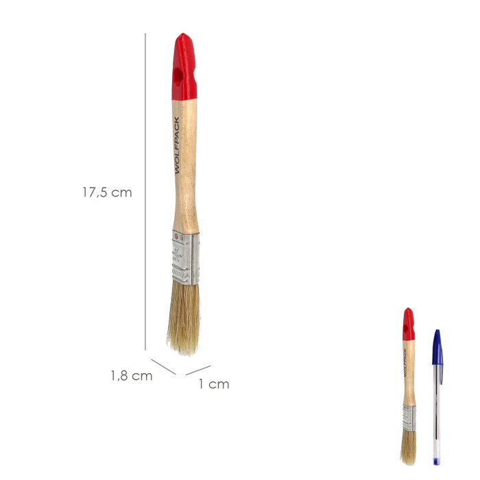 WOLFPACK LINEA PROFESIONAL Pinceau Brico double poils blancs Nº 12