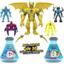 Mrbeast Lab Pack de 2 figurines hybrides Mix & Match avec pièces de dragon doré