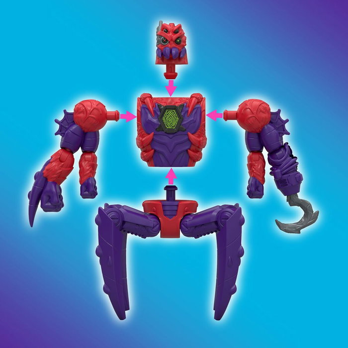 Mrbeast Lab Pack de 2 figurines hybrides Mix & Match avec pièces de dragon doré