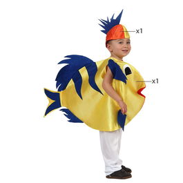 Déguisement Poisson pour Enfant 7-9 Ans Unisexe 2 Pièces - Costume de Carnaval Animaux Marins Multicolore en Polyester