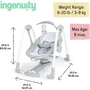 Ingenuity Balancelle compacte bébé Raylan, balancement automatique, moteur silencieux, 12 mélodies et sons naturels