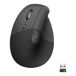 Logitech Lift for Business Souris Verticale Ergonomique pour Gauchers - Graphite
