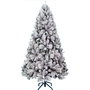Sapin de Noël Home ESPRIT Vert PVC Métal Enneigé 132 x 132 x 210 cm