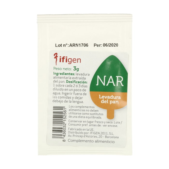 IFIGEN NAR Levure de boulanger riche en acide ribonucléique 3g