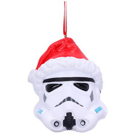 Nemesis Now Décoration de Noël Stormtrooper Star Wars - Casque de Père Noël en Polyrésine - 8,3 cm - Peint à la Main