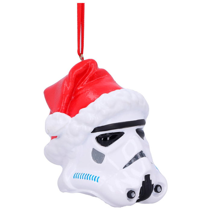 Nemesis Now Décoration de Noël Stormtrooper Star Wars - Casque de Père Noël en Polyrésine - 8,3 cm - Peint à la Main