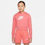 Sweat-shirt à capuche fille Nike Club Girls Saumon