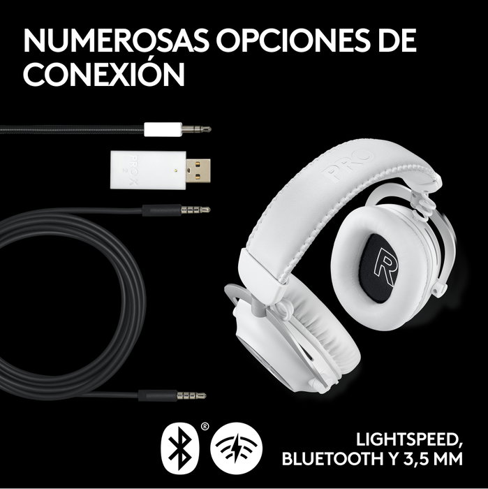 Logitech G Pro X Casque Gaming sans fil Bluetooth 50mm Graphene 50h autonomie avec micro