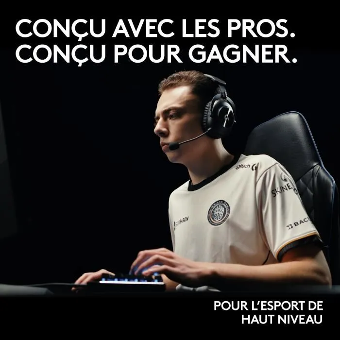 Logitech G Pro X 2 Casque Gamer Sans Fil LIGHTSPEED/Bluetooth pour PC, PS5, PS4 - Blanc, Son Graphene 50 mm