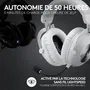 Logitech G Pro X 2 Casque Gamer Sans Fil LIGHTSPEED/Bluetooth pour PC, PS5, PS4 - Blanc, Son Graphene 50 mm