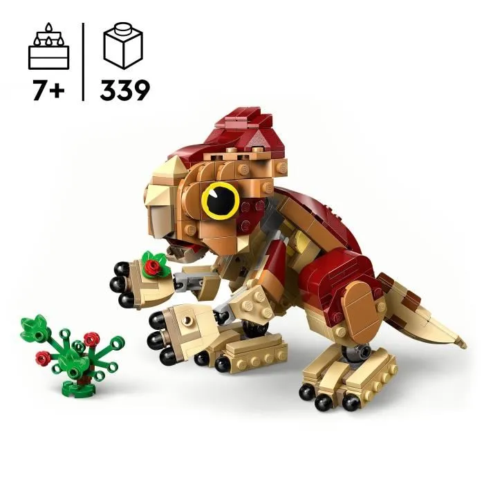LEGO Jurassic World 76970 Dolores, le Bébé Aquilops - Jeu de Construction Dinosaure Interactif pour Enfants à Partir de 7 Ans