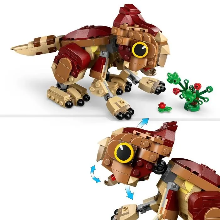 LEGO Jurassic World 76970 Dolores, le Bébé Aquilops - Jeu de Construction Dinosaure Interactif pour Enfants à Partir de 7 Ans