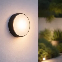 Plafonnier LED Extérieur 15W 1500Lm CCT 3000-4000-6500K IP65 Finition Noire