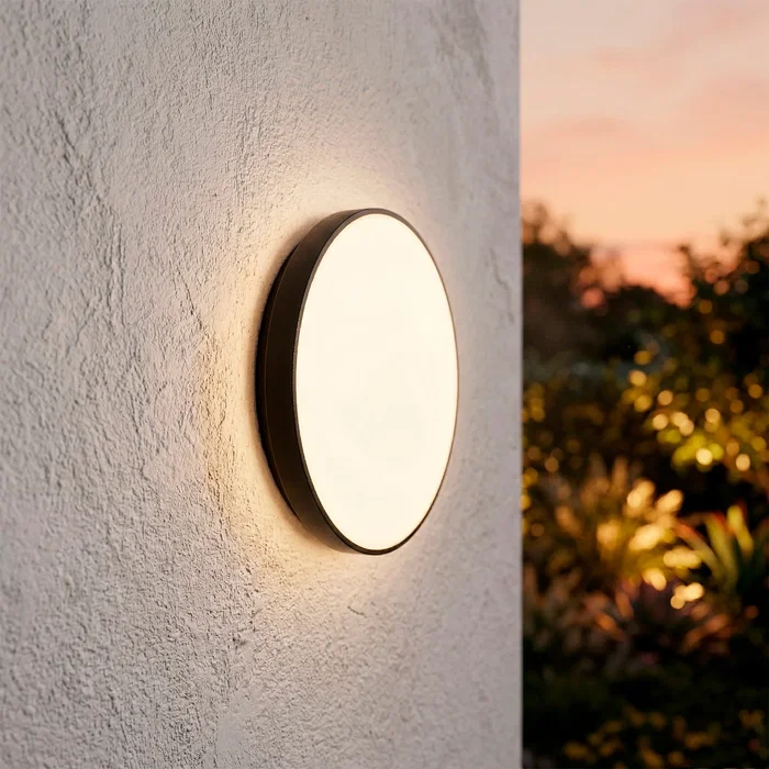 Plafonnier LED Extérieur 15W 1500Lm CCT 3000-4000-6500K IP65 Finition Noire Plafonnier LED Extérieur 15W 1500Lm CCT 3000-4000-6500K IP65 Finition Noire