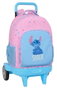 Safta Mochila grande à roulettes Compact Evolution Extérieur Stitch "Bright" 33x45x22 cm - Sac à dos pour enfants, 36 mois+
