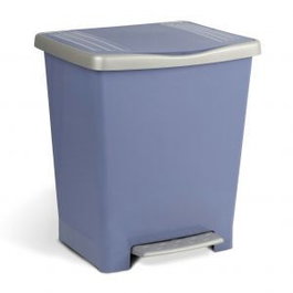 TA-TAY Poubelle avec pédale 25L bleue