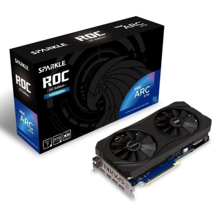 Sparkle Intel Arc A770 ROC OC Dual Fan 16 Go Carte Graphique GDDR6 Sparkle Intel Arc A770 ROC OC Dual Fan 16 Go Carte Graphique GDDR6