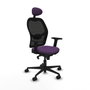 Piqueras y Crespo Chaise de Bureau avec Appui-tête 2D036N1 Violet