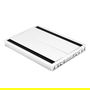 HERRAJES ALK Pasacable Doble Blanco con Amortiguador 300x215x25mm