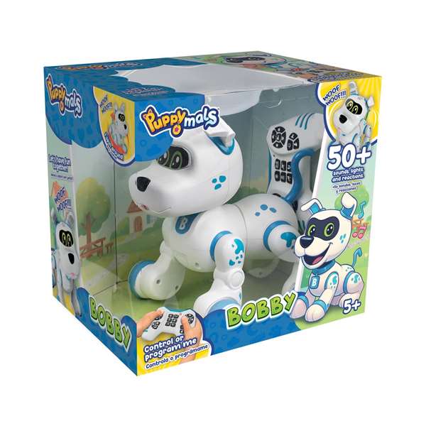 World Brands Robot Perrito Bobby - Mascota interactive avec télécommande, 40 actions, 29x22x27 cm, dès 5 ans World Brands Robot Perrito Bobby - Mascota interactive avec télécommande, 40 actions, 29x22x27 cm, dès 5 ans