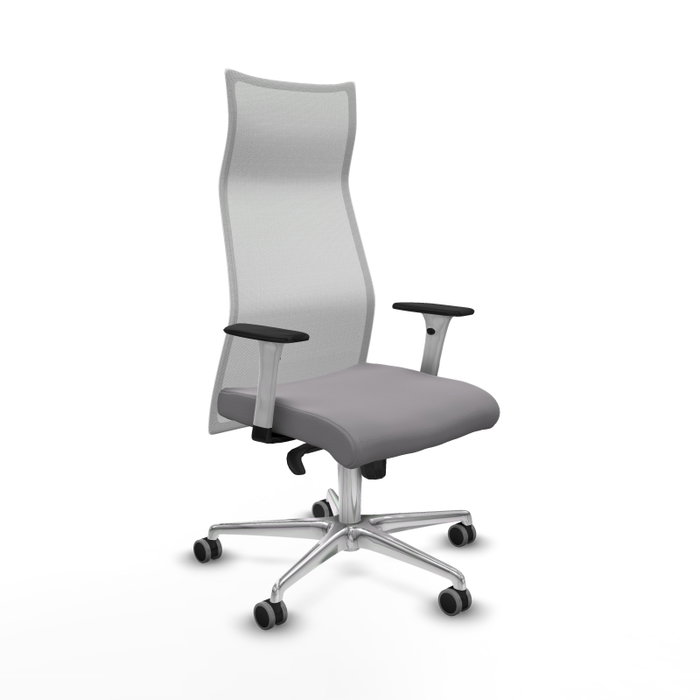 Piqueras y Crespo Chaise de Bureau Albacete, Gris et Blanc Piqueras y Crespo Chaise de Bureau Albacete, Gris et Blanc
