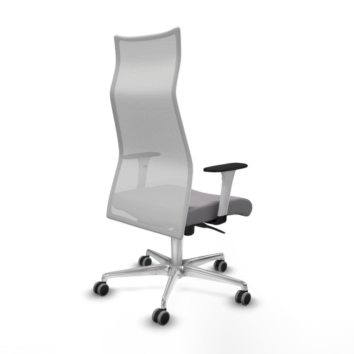 Piqueras y Crespo Chaise de Bureau Albacete, Gris et Blanc Piqueras y Crespo Chaise de Bureau Albacete, Gris et Blanc