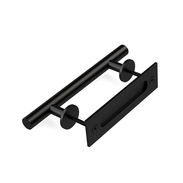 HERRAJES ALK Manillón Aluminio Braulio C200, Uñero Negro 200mm, Roseta 50x50mm HERRAJES ALK Manillón Aluminio Braulio C200, Uñero Negro 200mm, Roseta 50x50mm