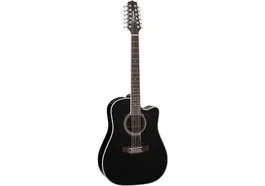 TAKAMINE EF381 E/A Dreadnought Cutaway 12 Cordes - Negra