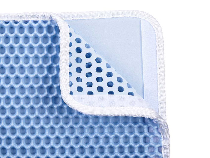 Mascow Felpudo Arenero Double Couche Bleu 45 x 60 cm (Set de 12)