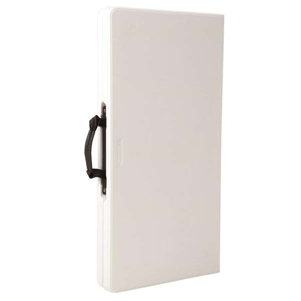 Color Baby Lifetime80273 Table carrée pliante en deux, blanche 86 x 86 x 74 cm, plastique et acier - Modèles assortis