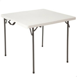 Lifetime Table Pliable Carrée Blanche 86 x 86 x 74 cm