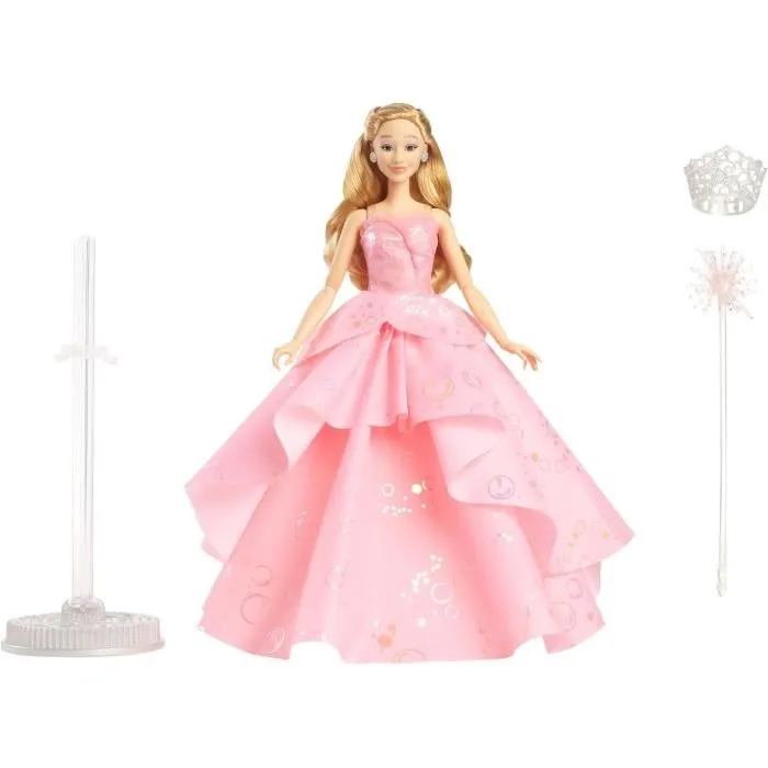 Mattel Poupée Glinda Wicked avec tenue amovible et accessoires HXY37