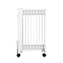 Oceanic Radiateur électrique bain d'huile 2000 Watts - 9 éléments - 3 puissances (800/1200/2000 W) - Mobile avec roulettes - Blanc