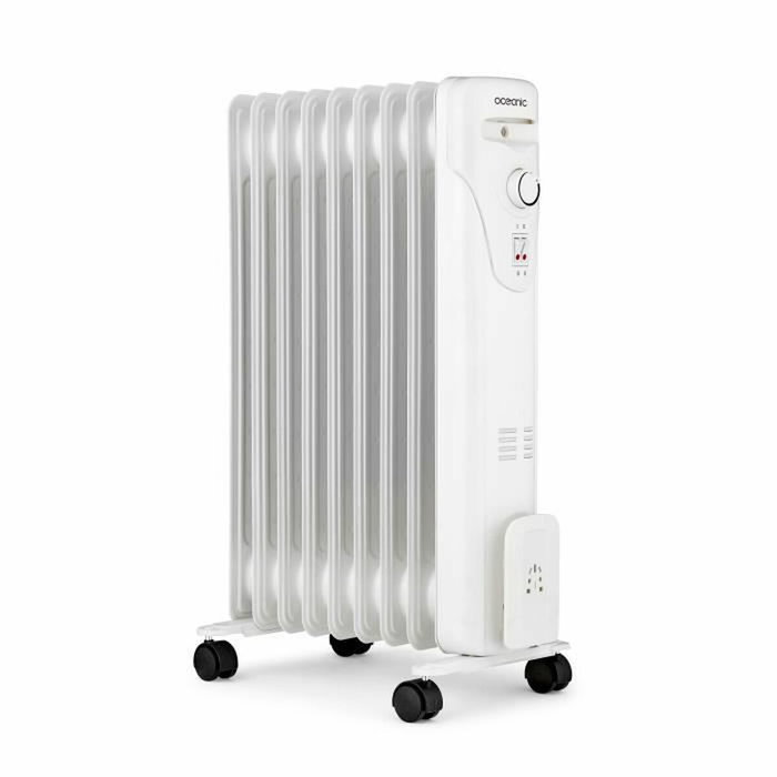 Oceanic Radiateur bain d'huile électrique 2000 W, 9 éléments, Blanc Oceanic Radiateur bain d'huile électrique 2000 W, 9 éléments, Blanc