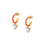 CHIARA FERRAGNI Boucles d'oreilles Love Parade en laiton 22mm