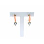 Chiara Ferragni Boucles d'oreilles Love Parade en laiton avec émail et zircone blanche
