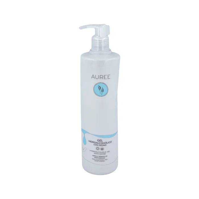 AUREE Gel Hydroalcoolique Ozonisé 500ml – Hygiène des Mains sans Rinçage à l'Aloe Vera AUREE Gel Hydroalcoolique Ozonisé 500ml – Hygiène des Mains sans Rinçage à l'Aloe Vera