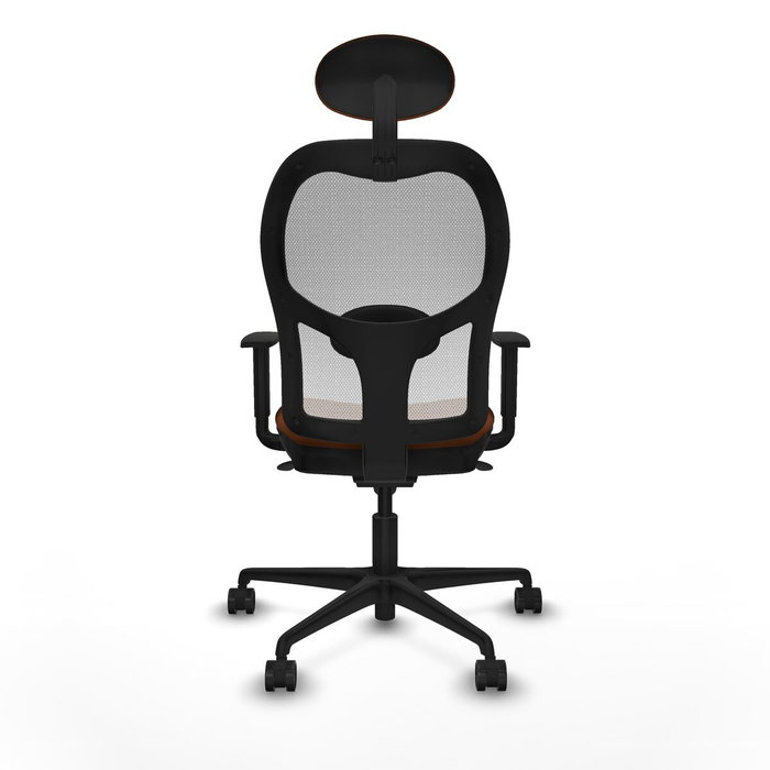 Piqueras y Crespo Chaise de Bureau avec Appui-tête Jorquera 1D036N1 Blanc Marron Piqueras y Crespo Chaise de Bureau avec Appui-tête Jorquera 1D036N1 Blanc Marron