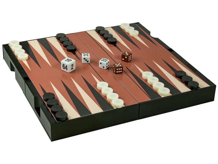 Cayro Jeu de voyage magnétique 3 en 1 : Échecs, Dames, Backgammon - À partir de 3 ans