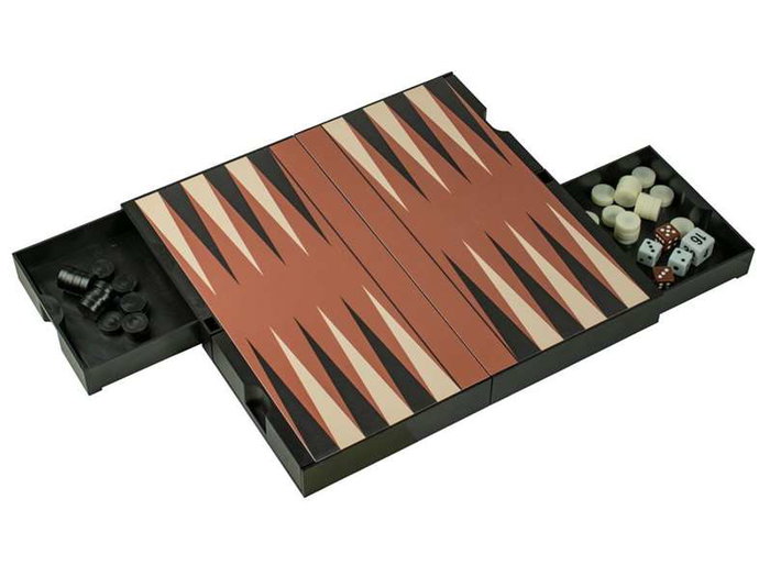 Cayro Jeu de voyage magnétique 3 en 1 : Échecs, Dames, Backgammon - À partir de 3 ans