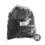 WOLFPACK LINEA PROFESIONAL Embouts de protection rectangulaires en plastique Noir 80x40 mm (Lot de 100)