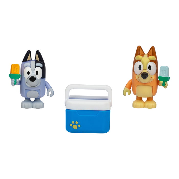MOOSE Pack de 2 figurines Bluey Ice Blocks avec Bingo et Calcetines