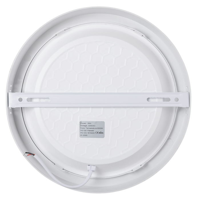 Plafonnier LED 18W 1800Lm Blanco Frío 6000K IP20