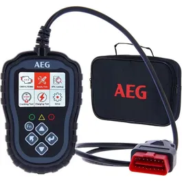AEG OBD2 Evol 2 - Outil de diagnostic automobile avec écran - Test démarrage, vérification circuit de charge, lecture codes défauts