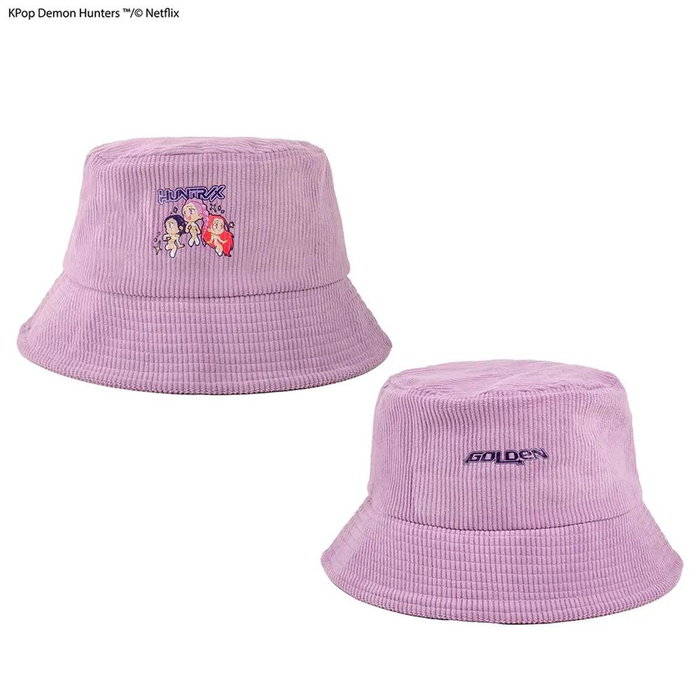 Cinereplicas Gorro bucket KPop Demon Hunters Huntr/x lila pastel