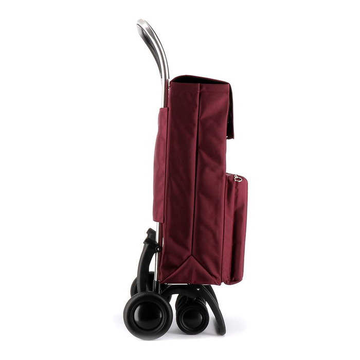 Rolser Caddie de courses thermique MF 4.2 Tour 50 kg 46 L avec poche isotherme 8 L, bordeaux Rolser Caddie de courses thermique MF 4.2 Tour 50 kg 46 L avec poche isotherme 8 L, bordeaux